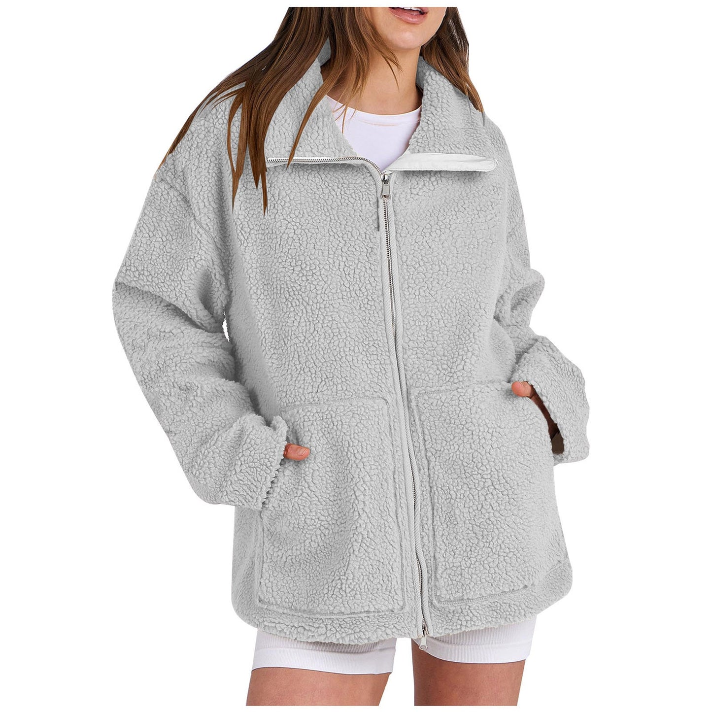 Damen Gemütlicher Fleece-Hoodie ModeGeist