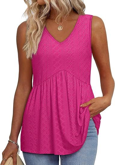 MODEGEIST Damen Casual Top Ärmellos Relaxed Fit Vielseitig
