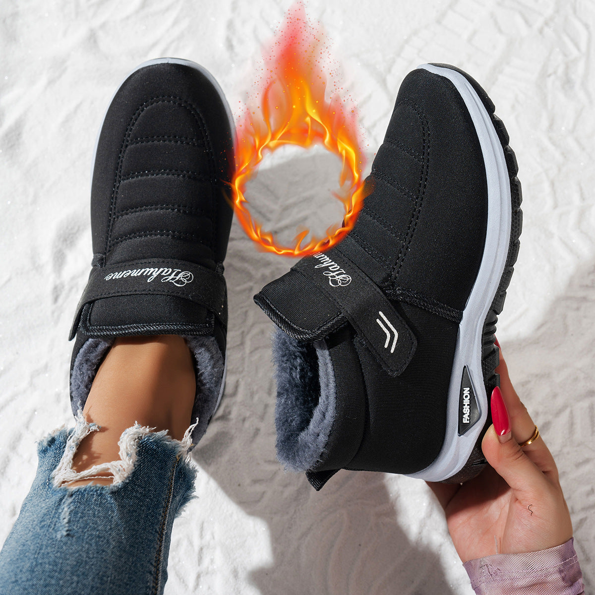 Damen Fleecegefütterte Sneaker ModeGeist