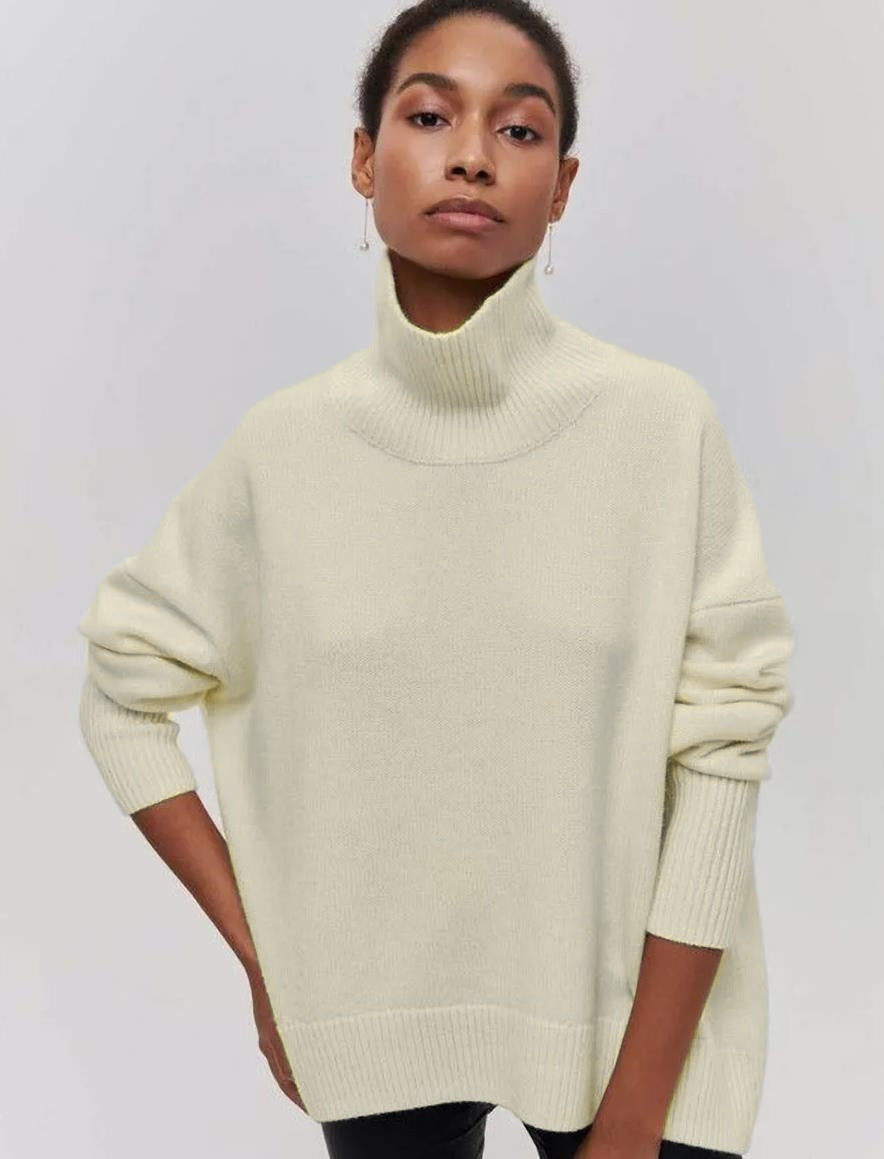 Damen kuscheliger Rollkragenpullover ModeGeist