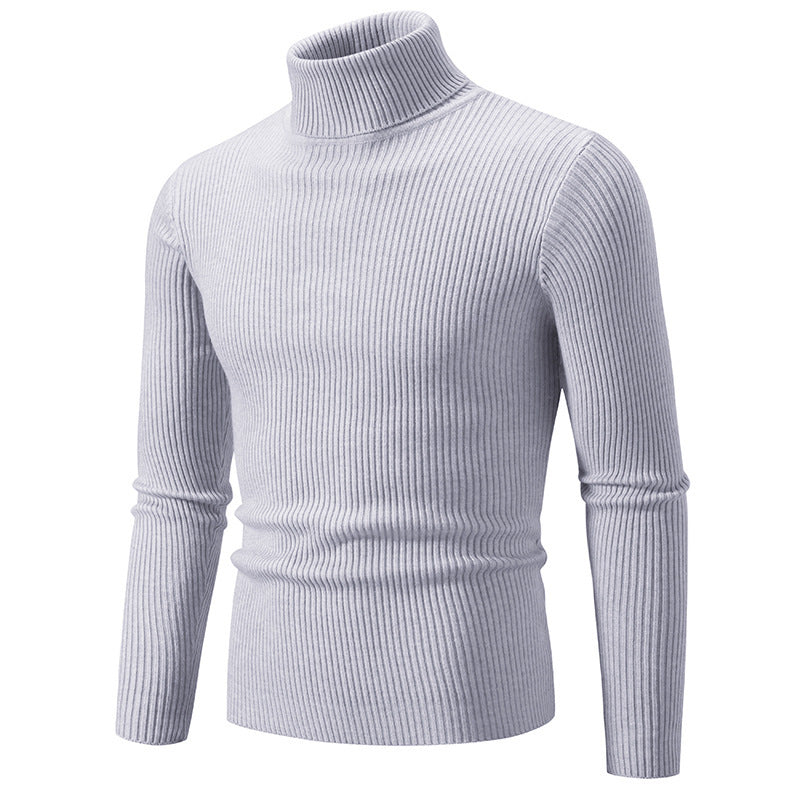 Herren feiner Rollkragenpullover aus langlebigem Strickmaterial ModeGeist