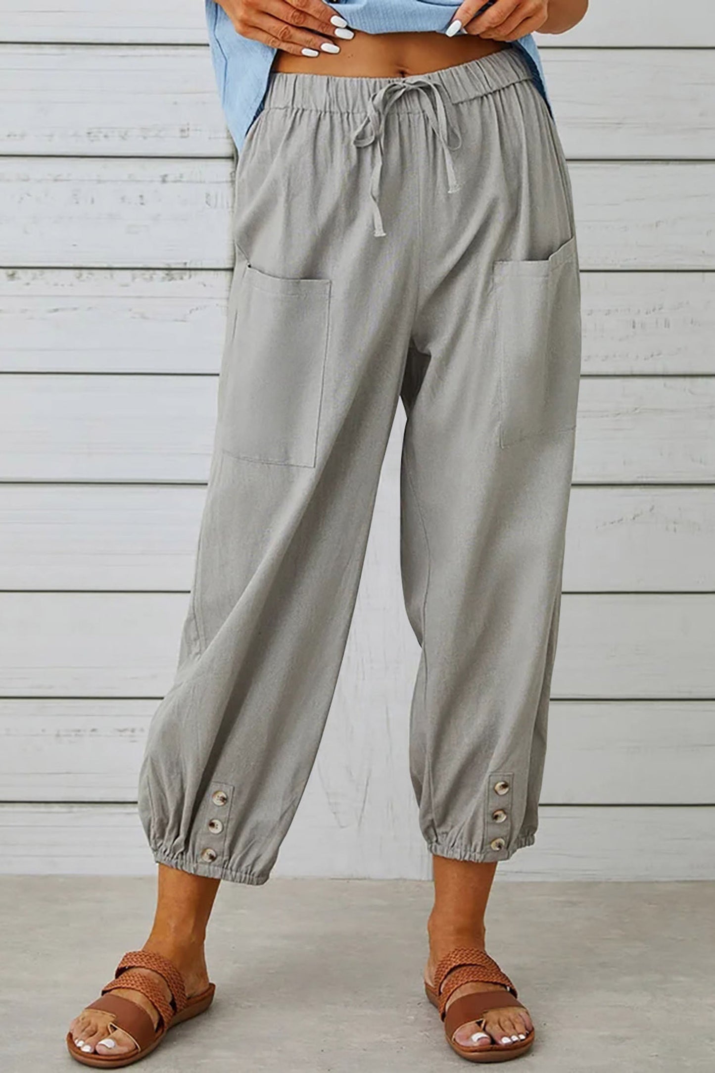 Trendige Haremshose von Tracy mit Knopfdetail
