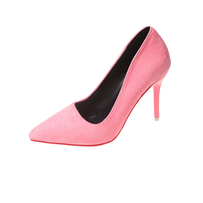 Damen Elegante spitze Pumps mit transparentem Absatz und weichem Obermaterial ModeGeist