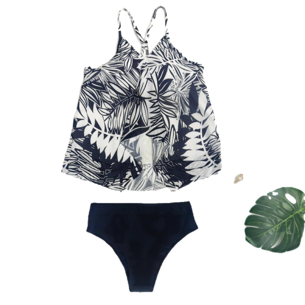 Tankini-Set für Damen mit luftigem Top und hoch geschnittenem Hose, MODEGEIST