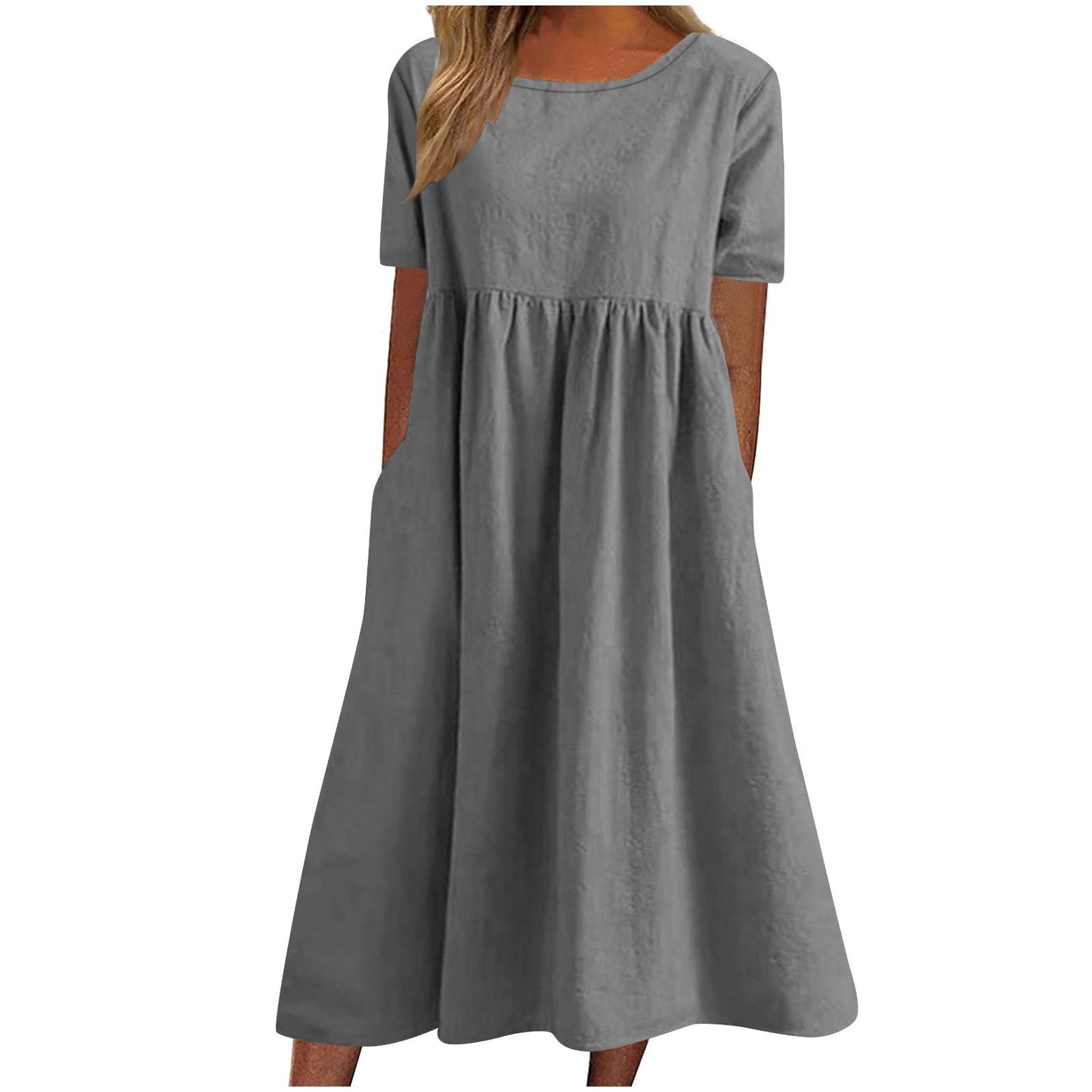 Damen lässiges Maxikleid mit Taschen ModeGeist