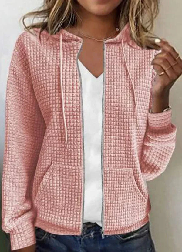 ModeGeist | Lässige Jacke mit Einfarbiger Tasche