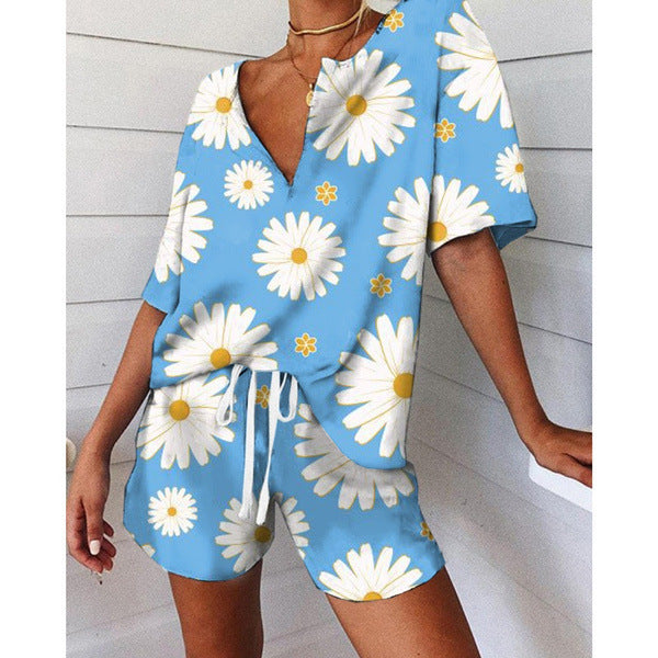 Lockerer Damen-Jumpsuit mit erfrischendem Melonenprint von MODEGEIST