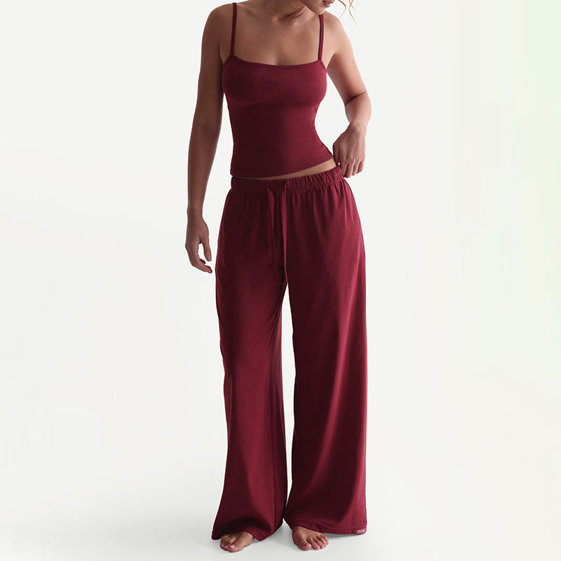 Damen Legere Lounge-Hose und Top Set ModeGeist