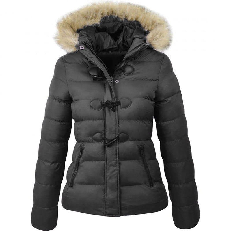 Damen Wintersicherheitsjacke mit abnehmbarer Kapuze ModeGeist