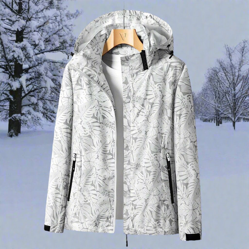 ModeGeist | Regenjacke - Leichtes Material - Kapuze & Reißverschluss - Verstellbare Bündchen