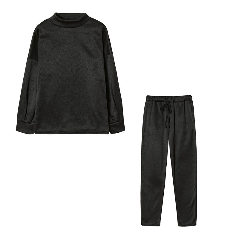 Damen Sportliches Jogginganzug-Set mit komfortablem Schnitt und hohem Kragen ModeGeist