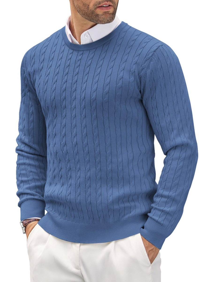 Herren Strickpullover mit Fischgratmuster ModeGeist