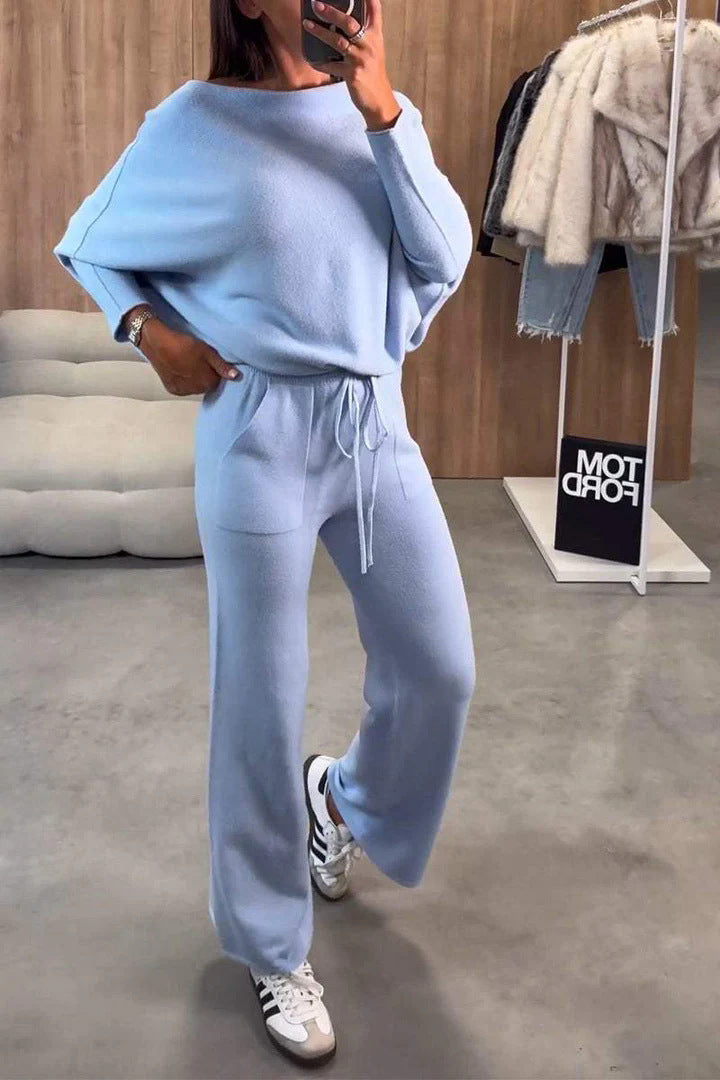 Damen Bequemes und elegantes Loungewear-Set mit weitem Schnitt ModeGeist