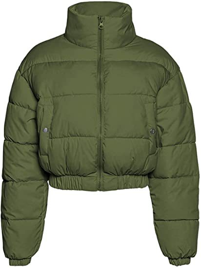 Damen gesteppte Winterjacke mit Kapuze ModeGeist