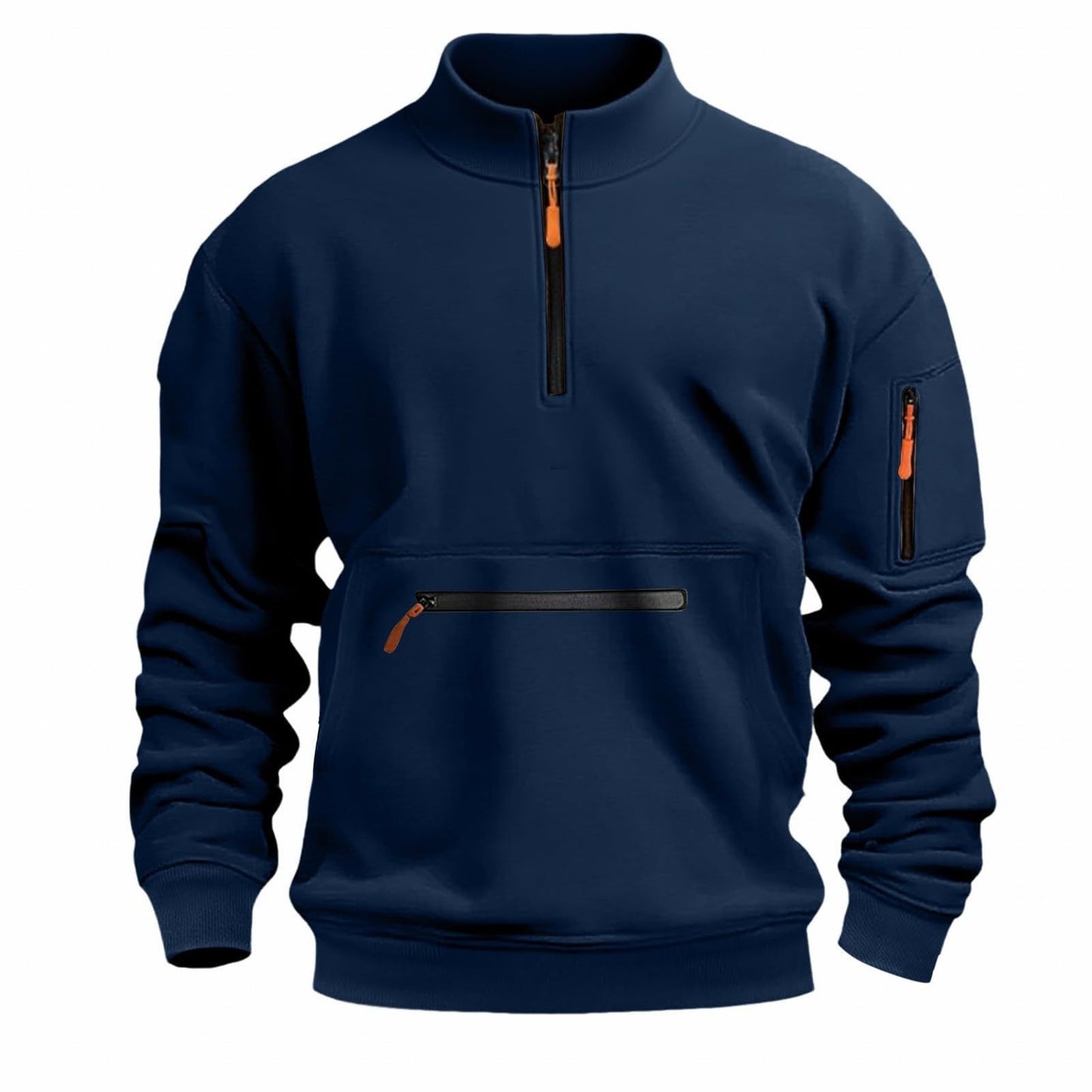 Herren funktionale Sweatshirt mit Reißverschluss ModeGeist