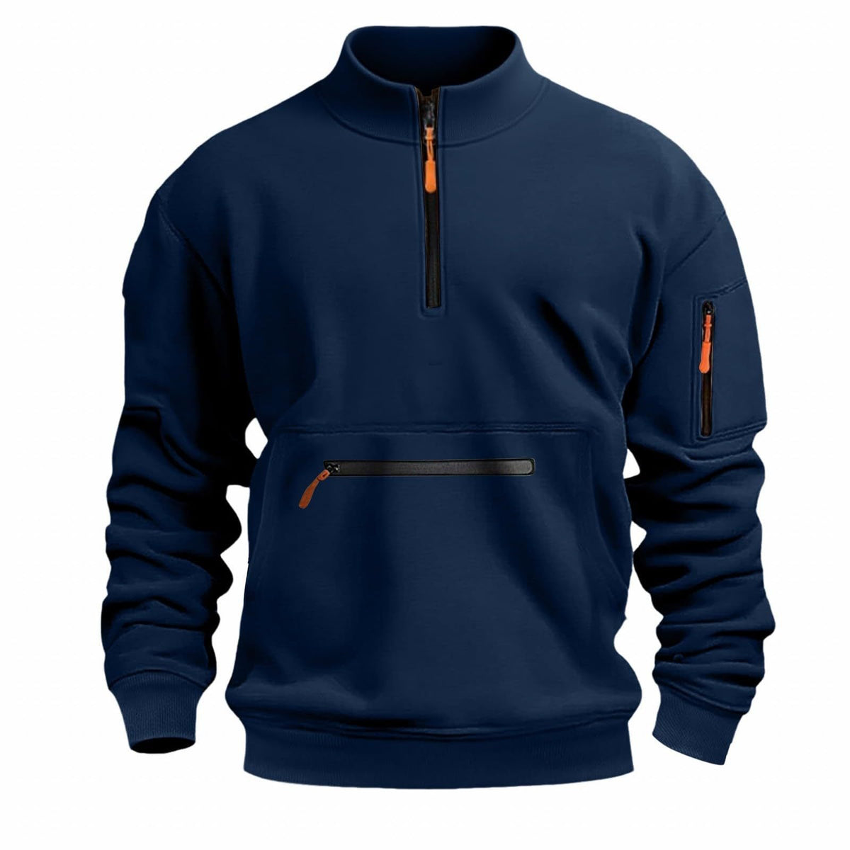 Herren funktionale Sweatshirt mit Reißverschluss ModeGeist