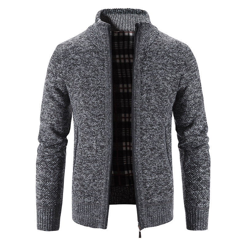 Herren Strickjacke mit innovativem wärmeisolierendem Innenfutter ModeGeist