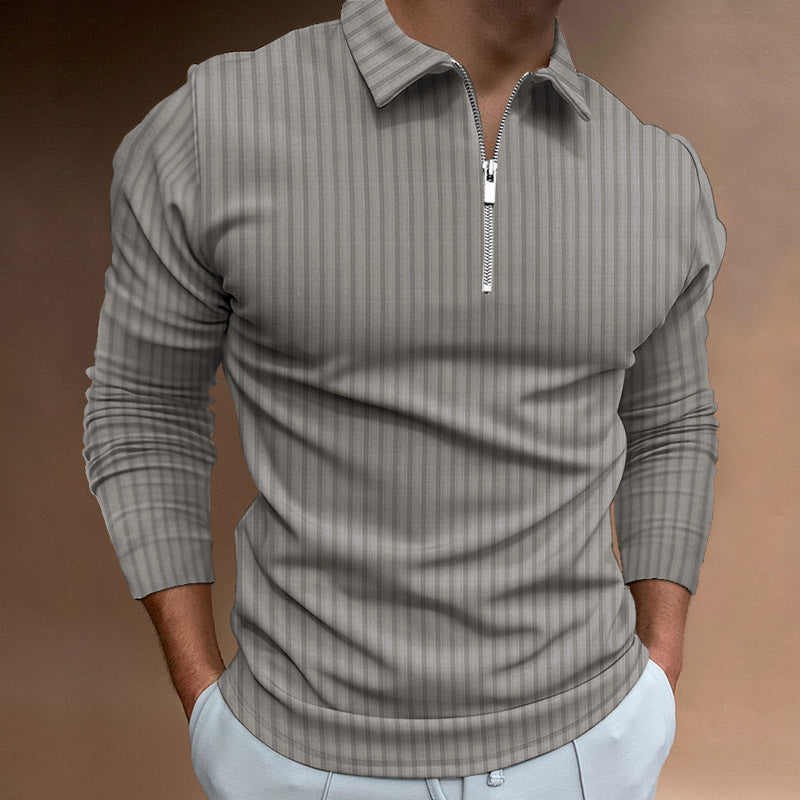 Herren modischer Poloshirt mit Reißverschluss ModeGeist