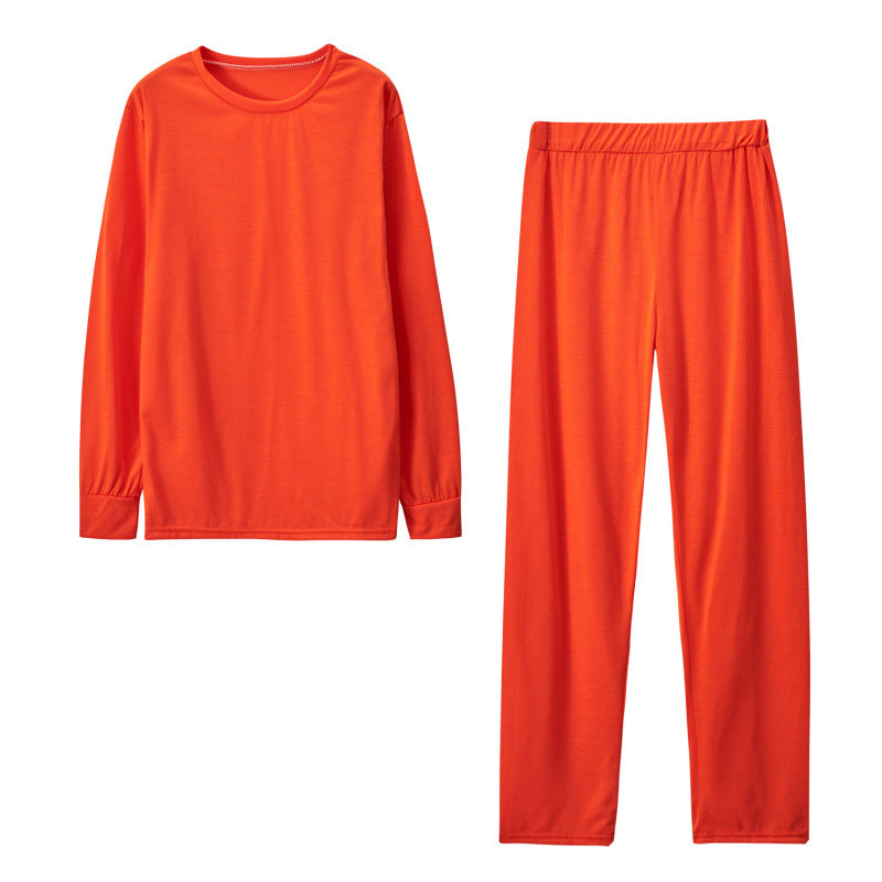 Damen Langarm Schlafanzug Set mit elastischen Hosen ModeGeist
