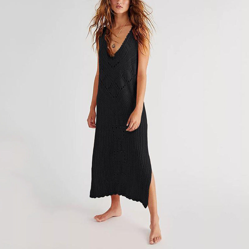 Maxikleid im Häkel- und Strickdesign für Damen von MODEGEIST
