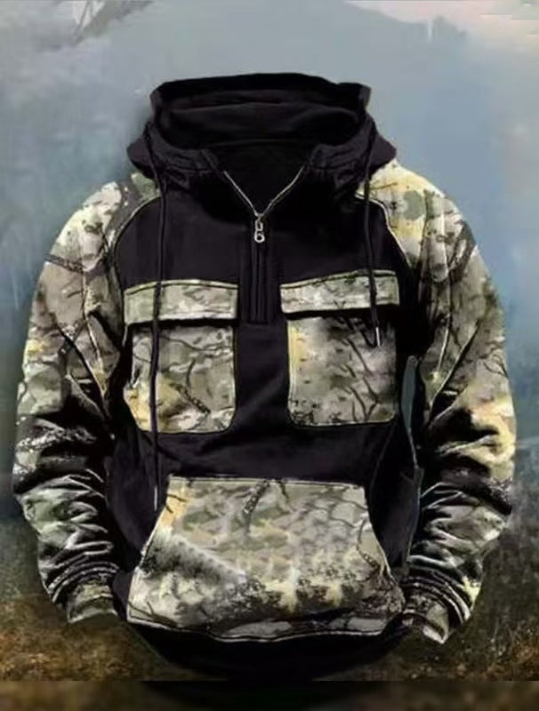 Herren Camouflage Funktionskapuzenpullover ModeGeist