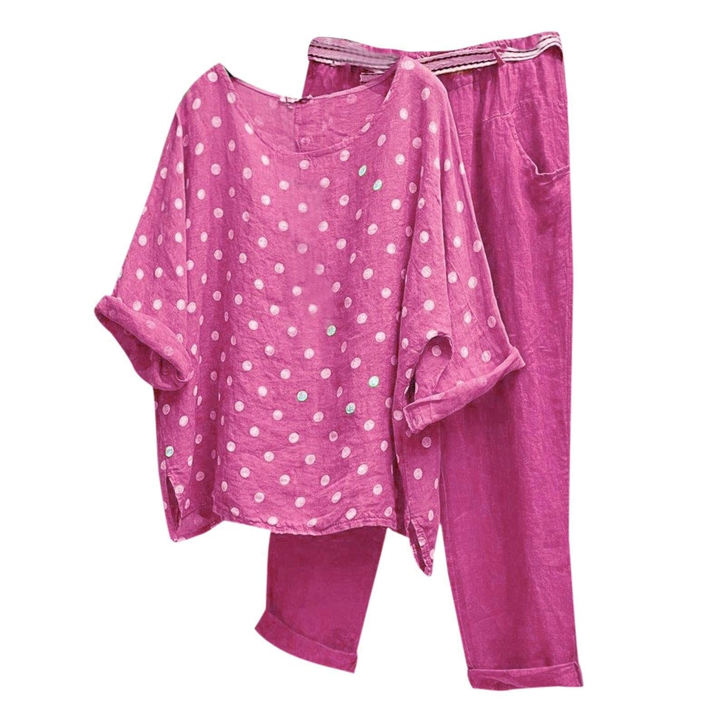 Modischer Damen Sommer-Anzug mit Polka Dots