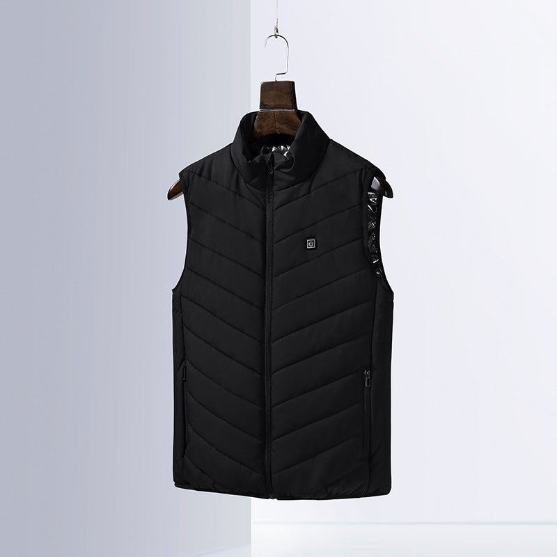 Damen gefütterte Steppweste mit hohen Kragen und praktischen Taschen ModeGeist