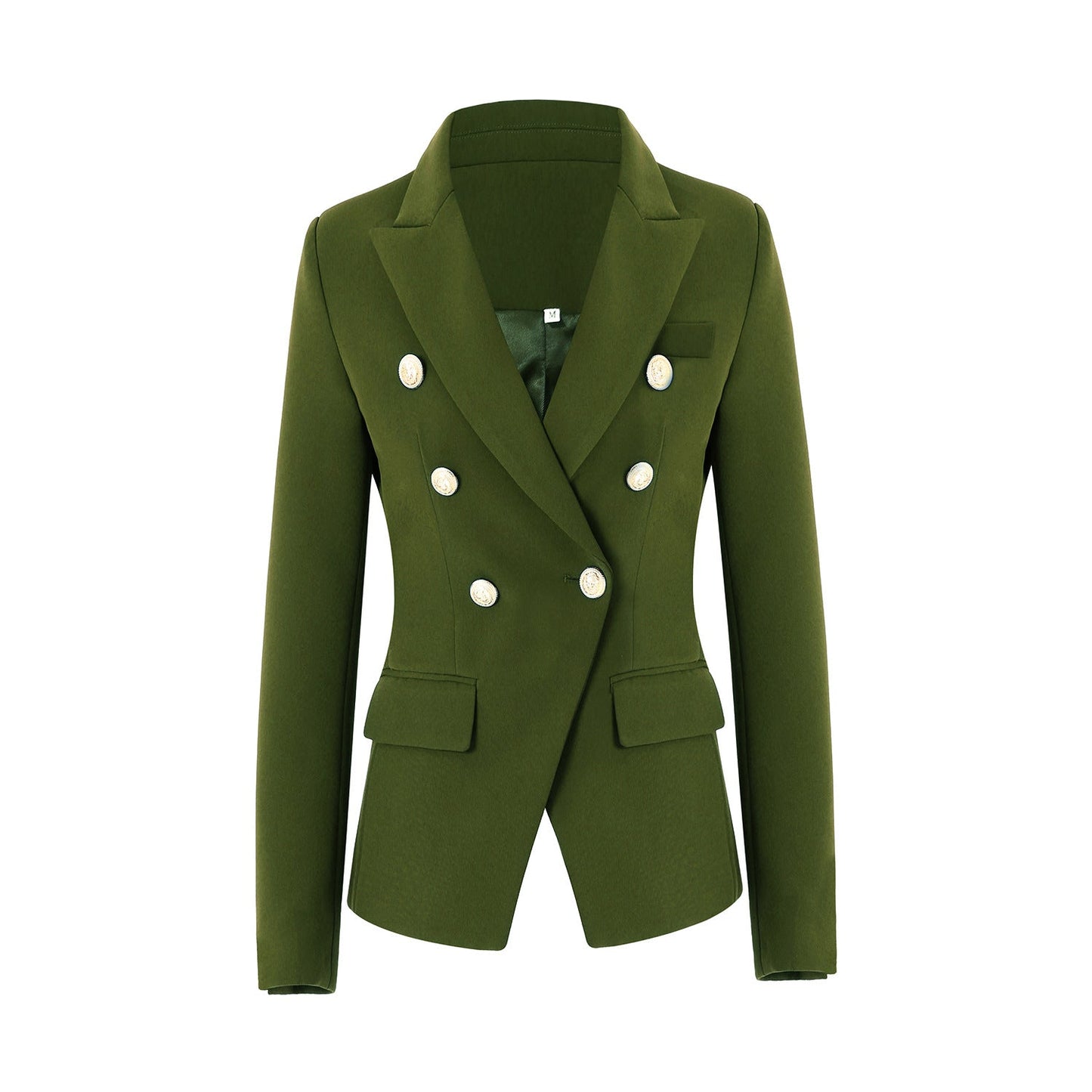 Damen Elegante Doppelreihige Blazerjacke mit goldenen Knöpfen ModeGeist