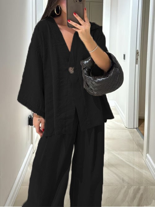 Modebewusster, lässiger Damen-Jumpsuit mit weitem Bein und elegantem Schnitt