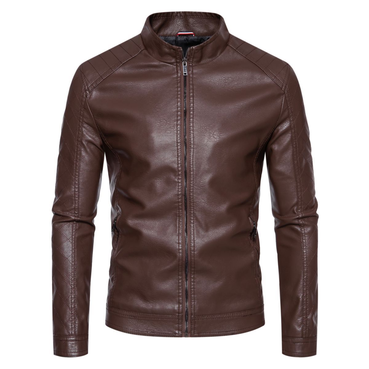 Herren jacke mit modernem Stehkragen und stylischem Steppmuster ModeGeist