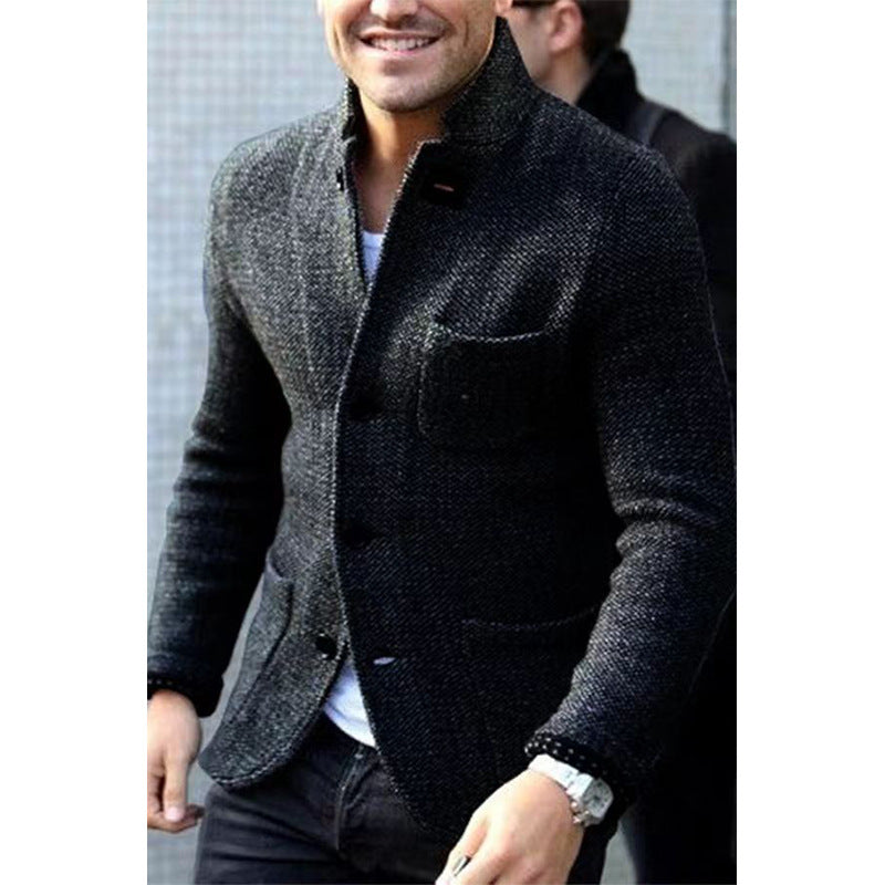 Herren Casual Chic Strickblazer ModeGeist