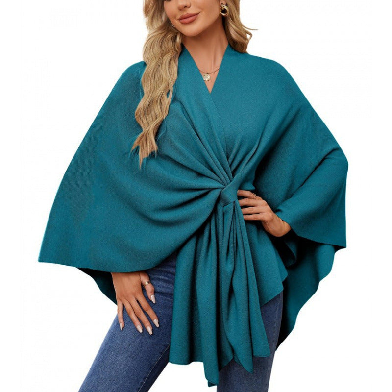 Damen modischer Wickelmantel mit trendigem Design ModeGeist