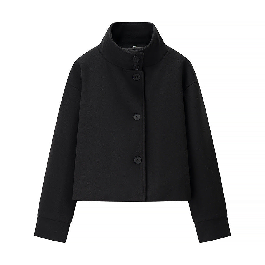 Damen Kurzjacke mit modernem Kragen und eleganten Knopfdetails ModeGeist