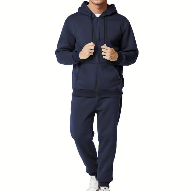 Herren Sportliches Komplett-Set mit Kapuzenjacke und Jogginghose ModeGeist