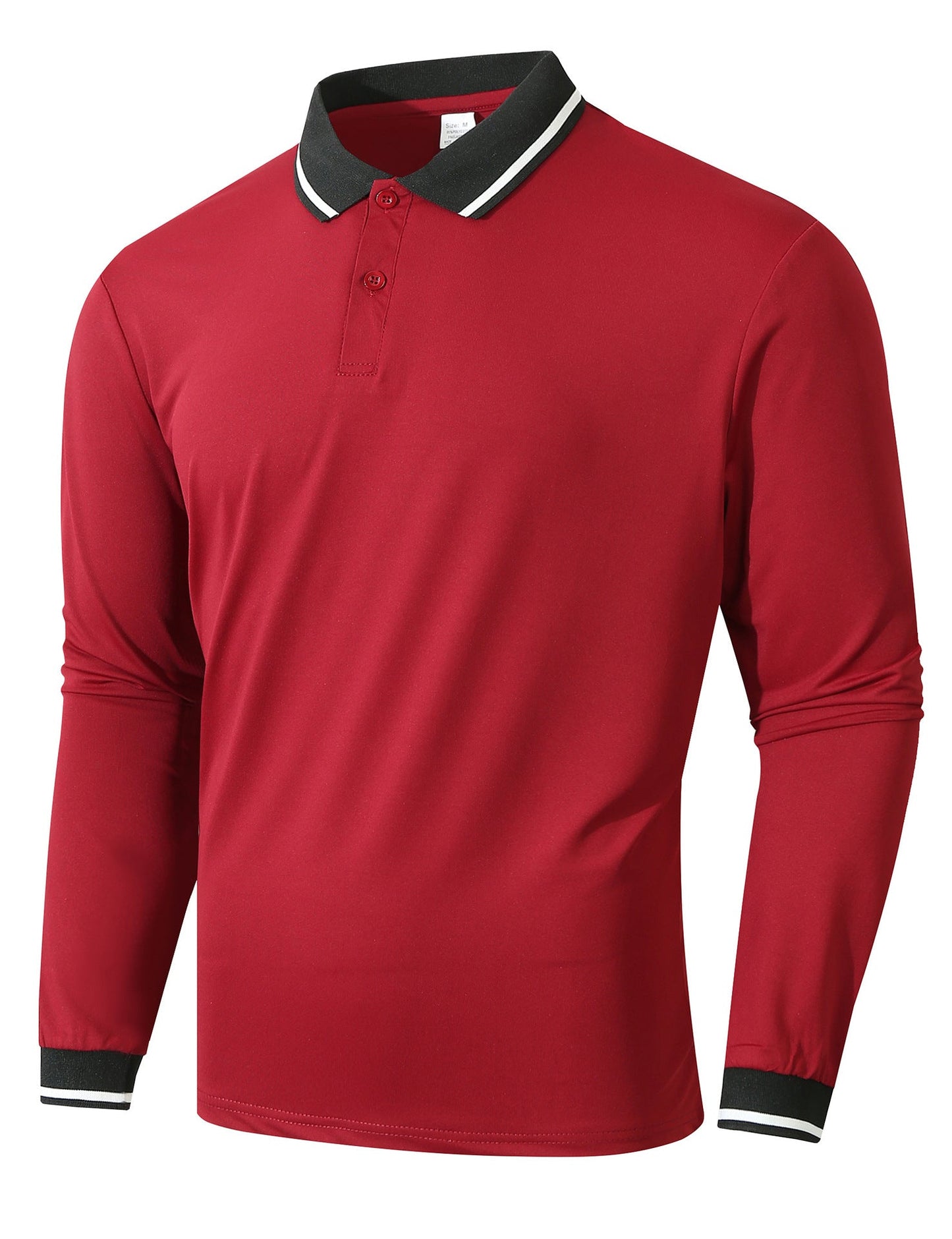 Herren Langarm Poloshirt mit sportlicher Rippstruktur ModeGeist
