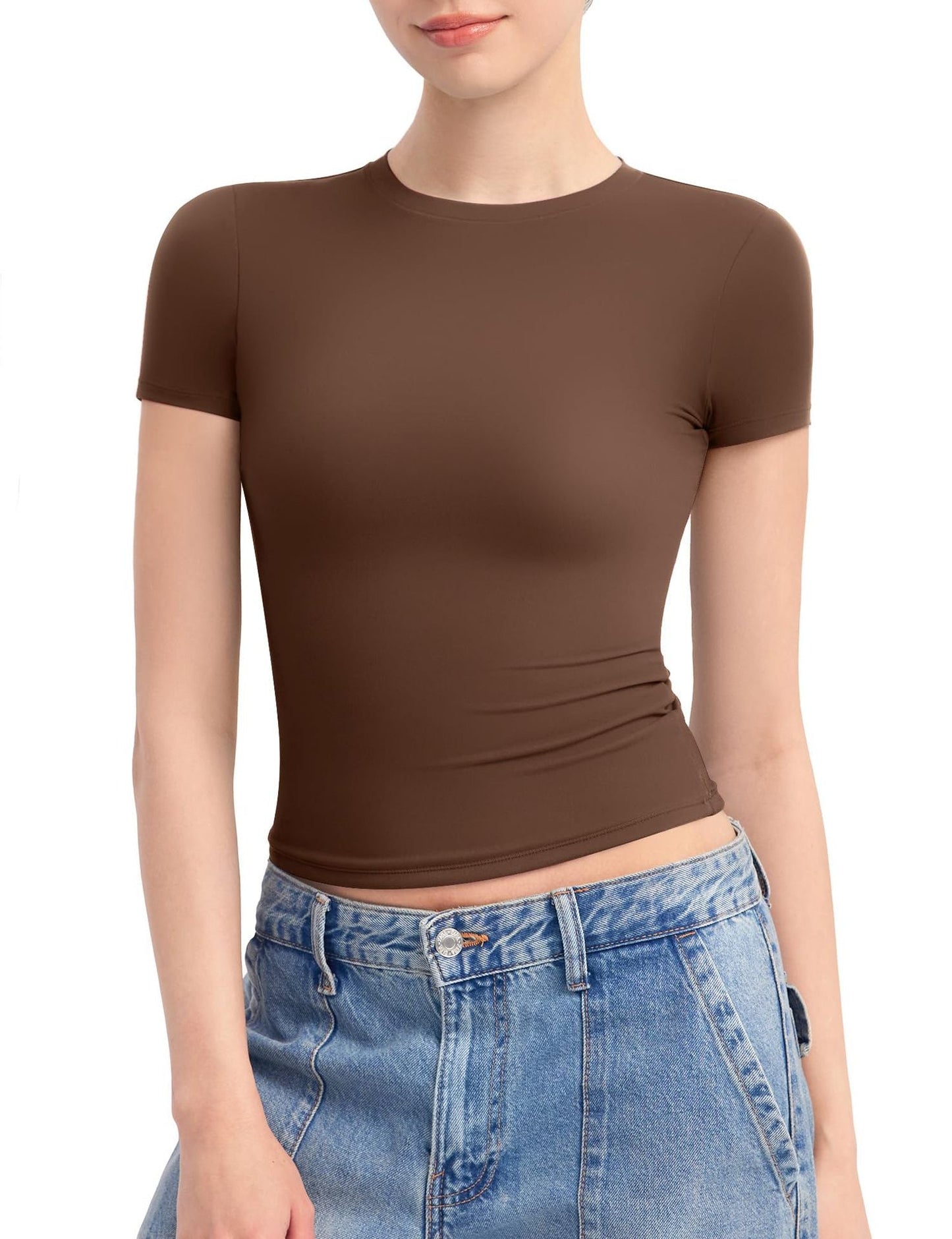 Damen Figurbetontes T-Shirt ModeGeist