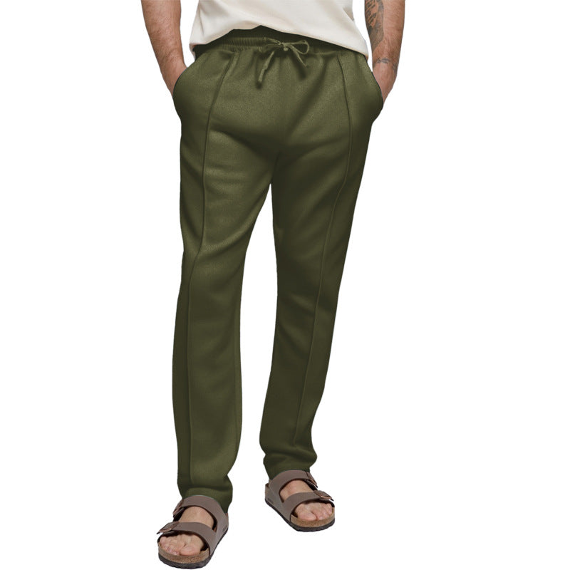 Herren sportliche Freizeithose mit elastischem Bund und seitlichen Eingrifftaschen ModeGeist