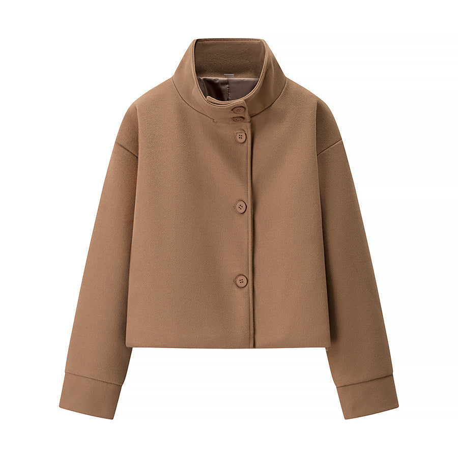 Damen Kurzjacke mit modernem Kragen und eleganten Knopfdetails ModeGeist