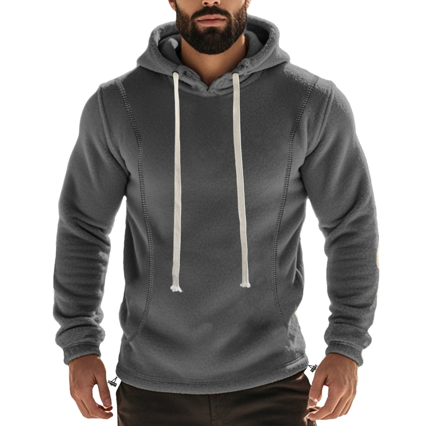 Herren Hochwertiger Fleece-Hoodie mit praktischer Kängurutasche und stylischem Design ModeGeist