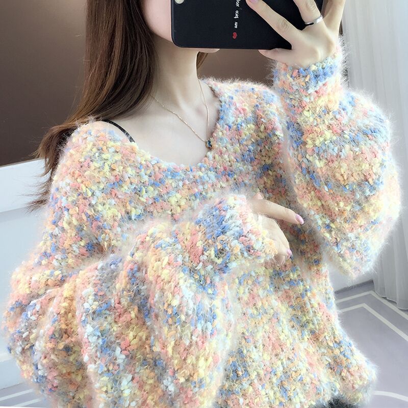 Damen Pullover im lässigen Strickstil ModeGeist