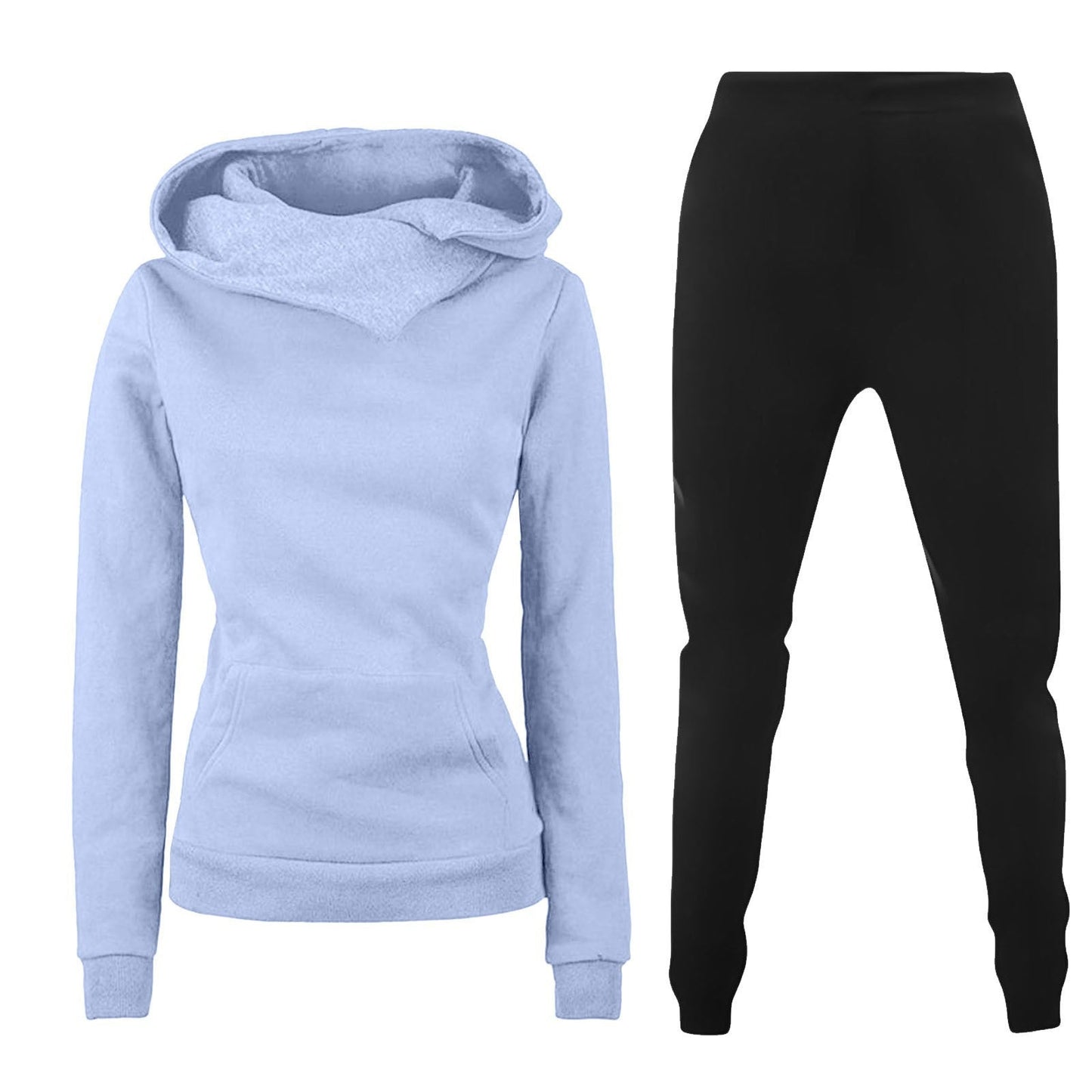 Damen Kapuzenpullover und Sporthose Kombination ModeGeist