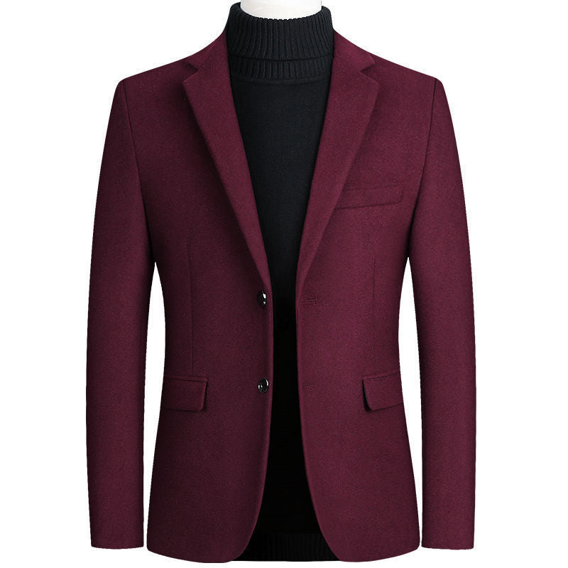 Herren eleganter Wollblazer im klassischen Schnitt mit feiner Textur ModeGeist