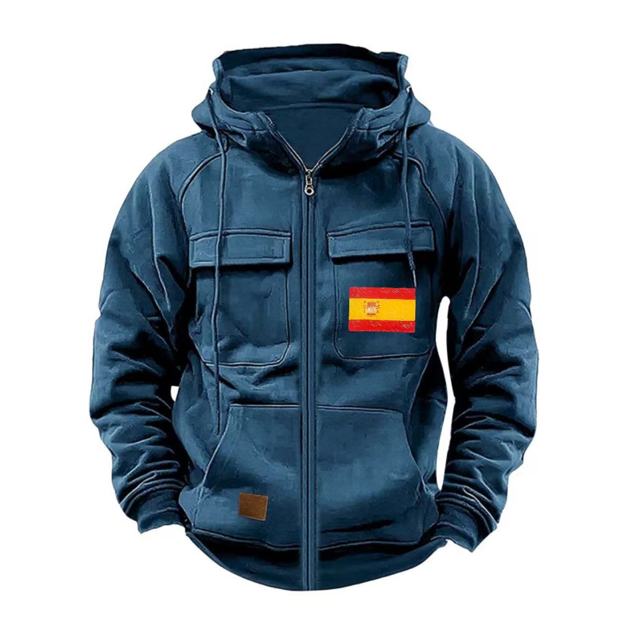 Herren funktionale Jacke mit mehreren Taschen ModeGeist