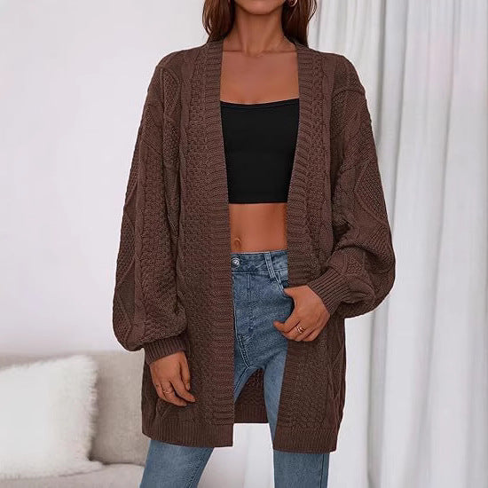 Damen Großer, gestrickter Cardigan ModeGeist