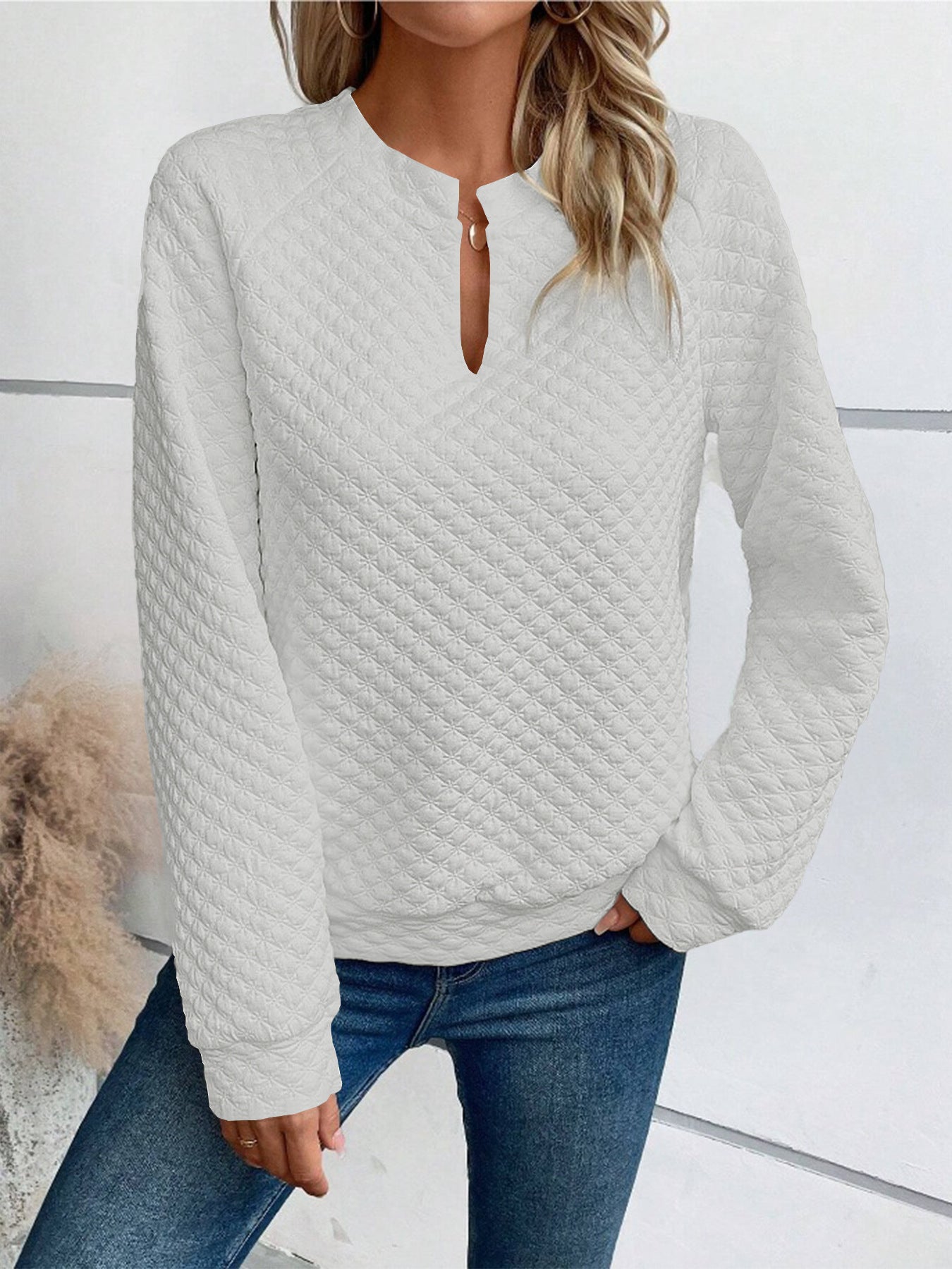 Damen Quilted Pullover ModeGeist