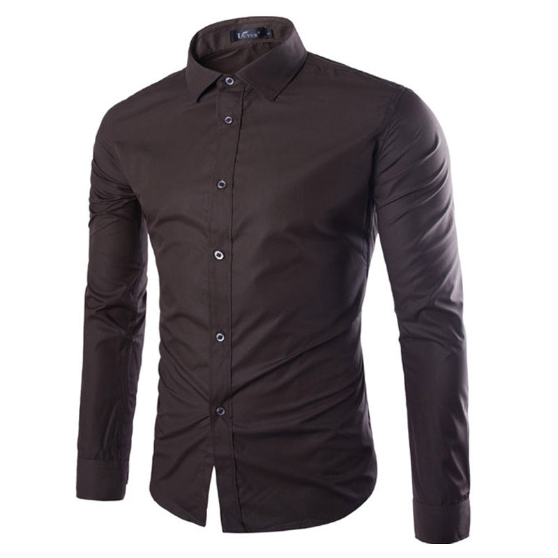 Herren elegante Langarmhemd ModeGeist