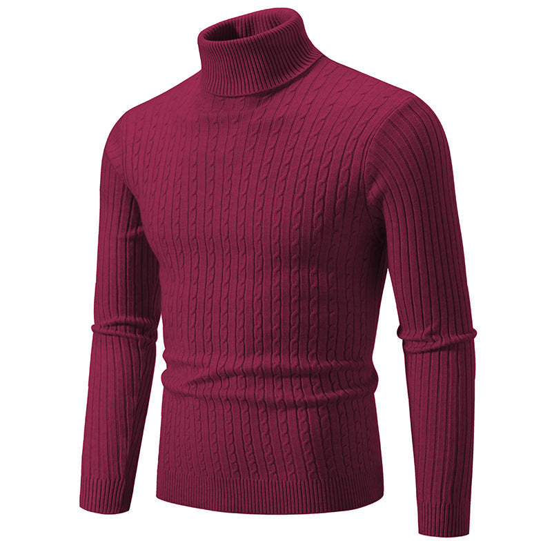 Herren stilvoller Rollkragenpullover aus feinem Strick ModeGeist