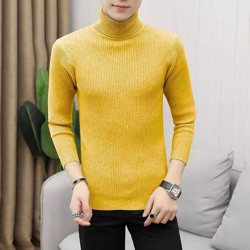 Herren Stehkragen Pullover aus ribbeltem Strick ModeGeist