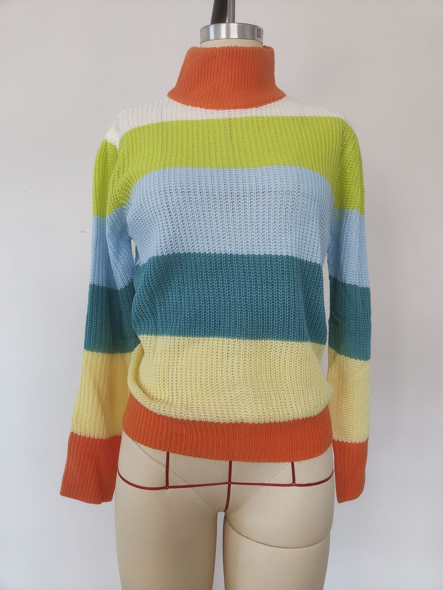 Damen modischer Strickpullover mit Farbverlauf ModeGeist