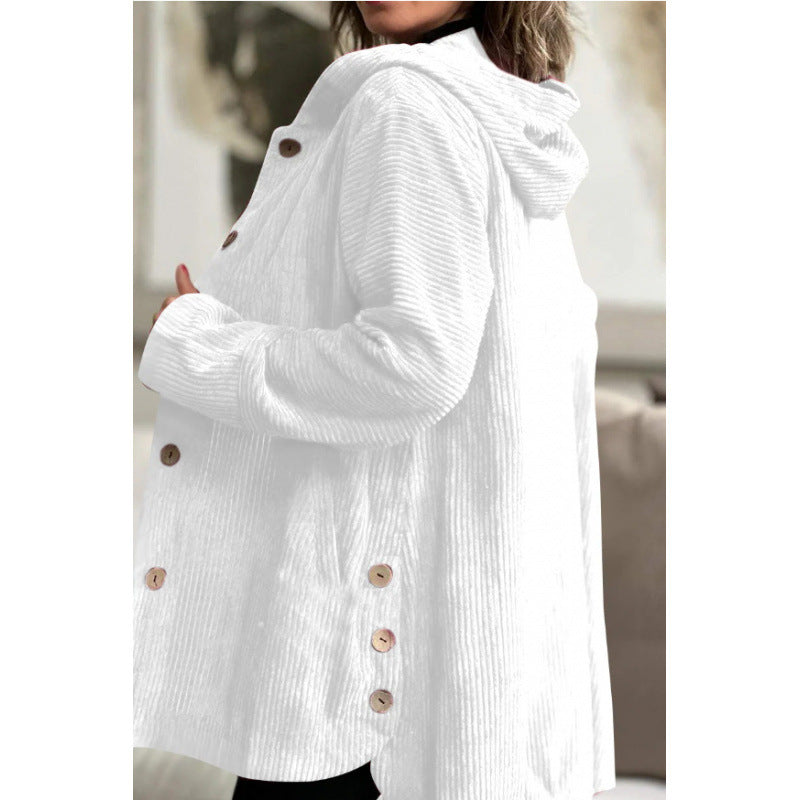 ModeGeist | Kapuzenjacke - Cordura - Lässige Passform - Mittellang - Casual Knopfverschluss